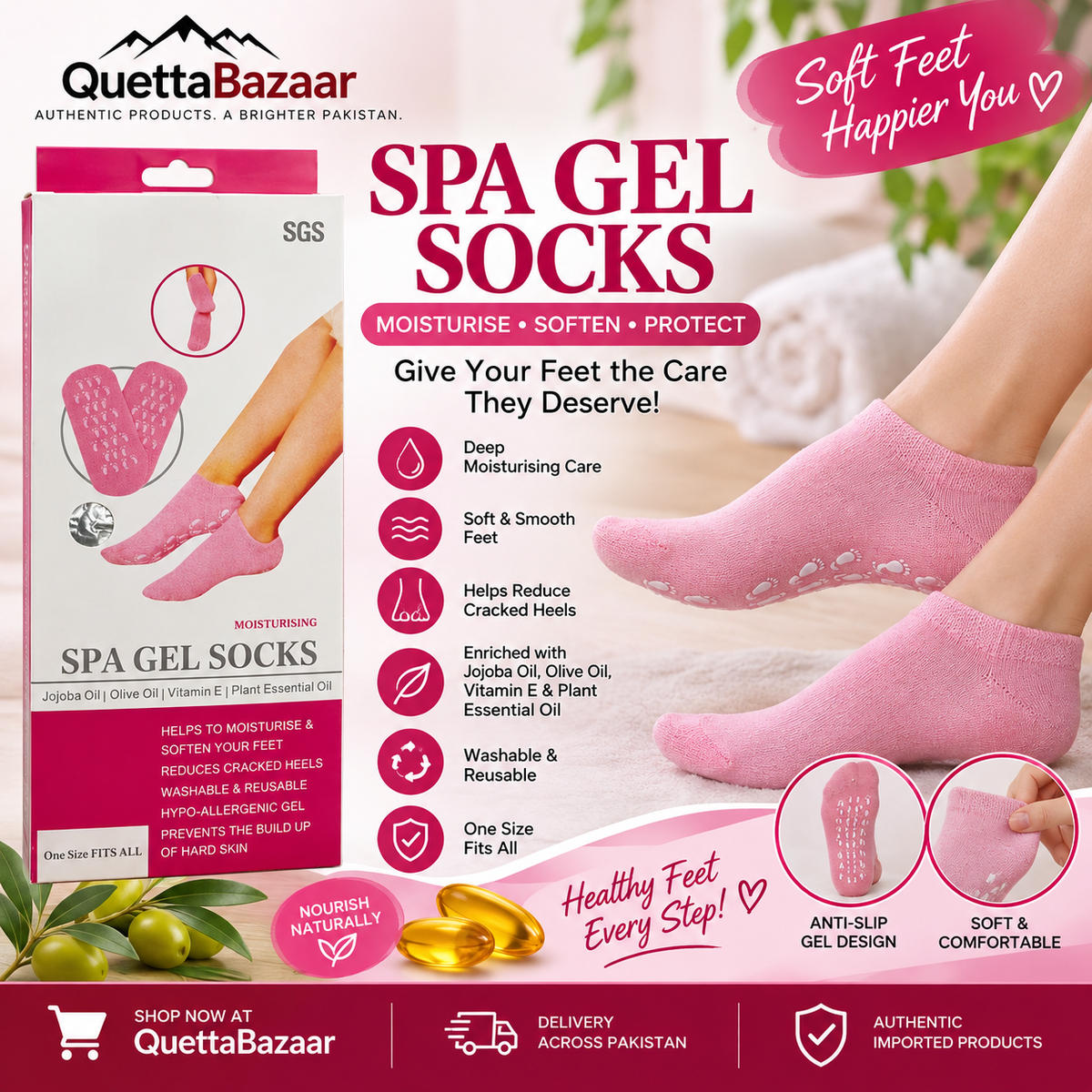 Spa Gel Socks