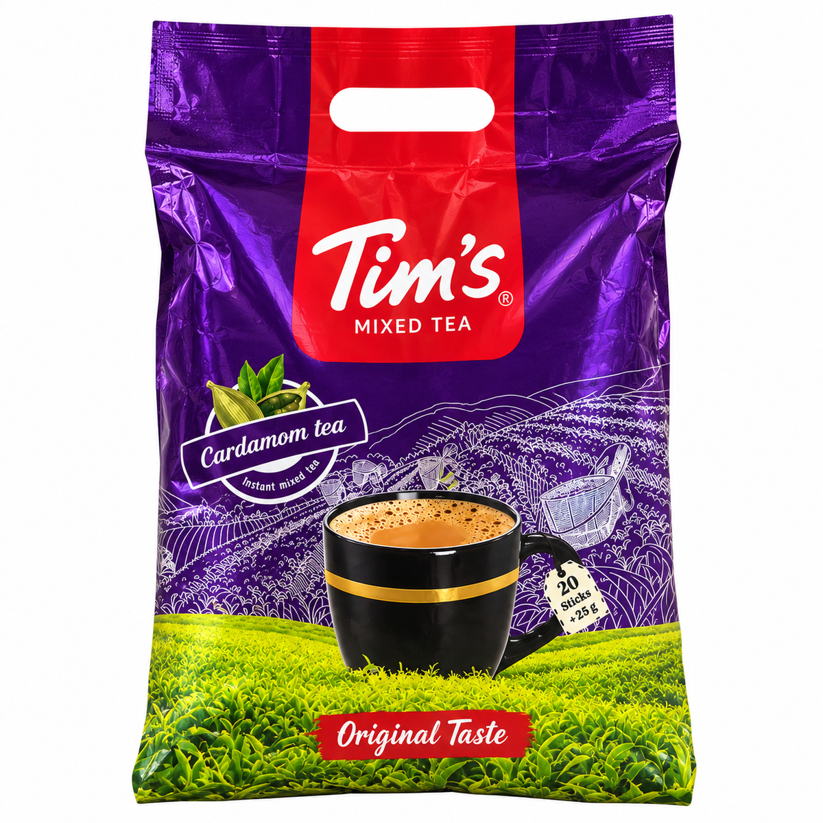 Tim’s Cardamom Mixed Tea – Instant Tea | 20 Sticks