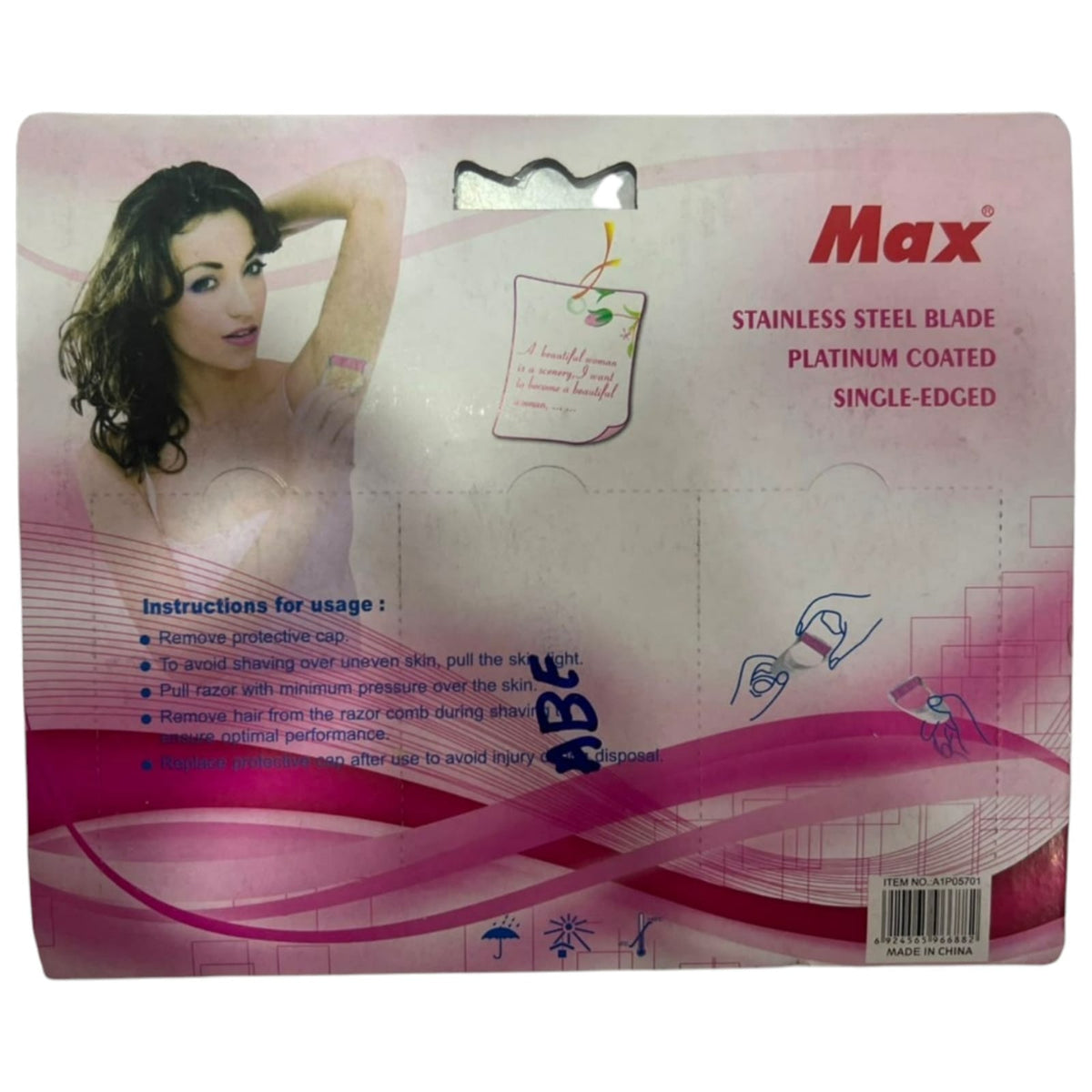 Max Body Razors Platinum Coated - 6 pieces