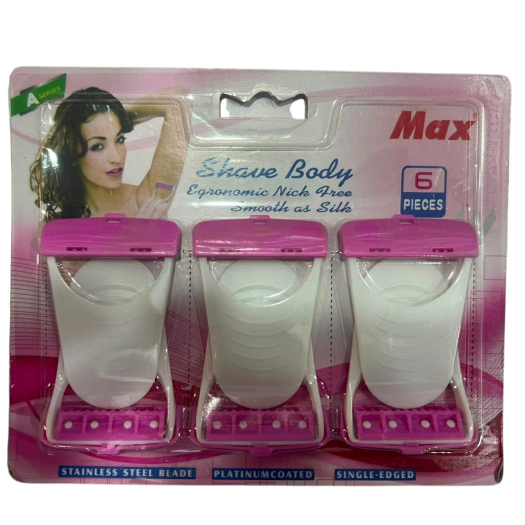 Max Body Razors Platinum Coated - 6 pieces